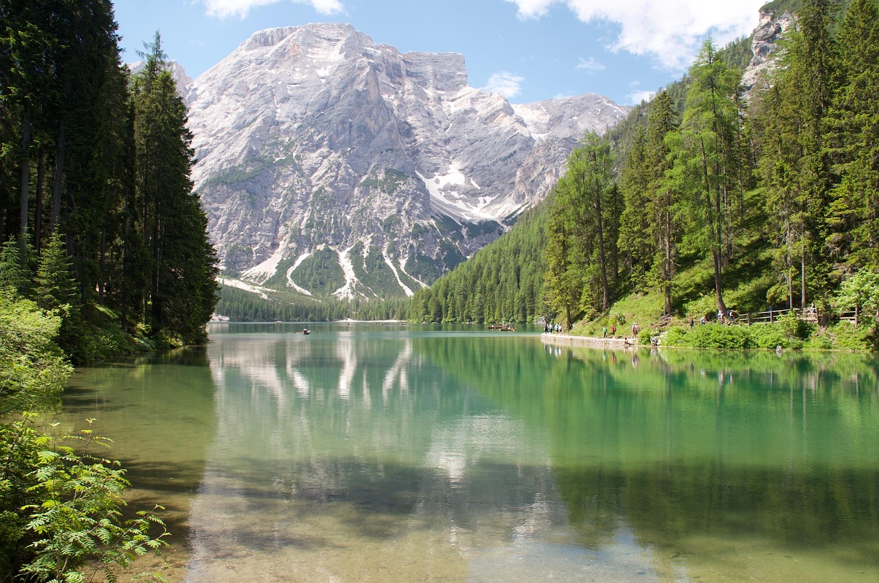 The iconic Tre Cime di Lavaredo, one of the most famous peaks in the Dolomites.