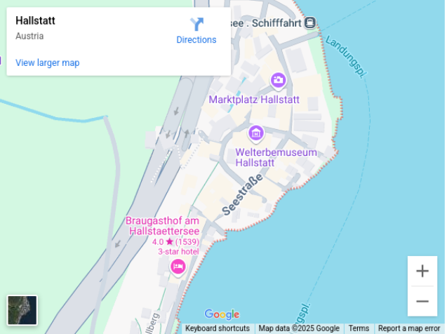 Hallstatt in Google Map