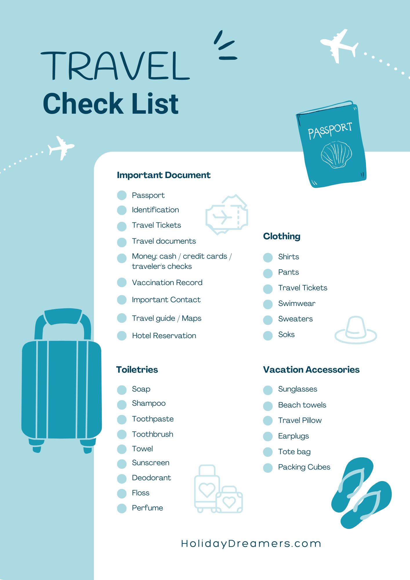 Free Ultimate Travel Checklist